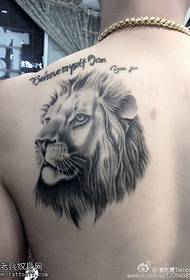 shoulder lion tattoo pattern