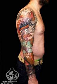 arm squid tattoo pattern