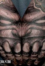 hand lion tattoo pattern