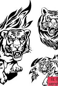Tiger Tattoo Pattern: Totem Tiger Tattoo Pattern Picture