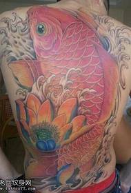 tyg bläckfisk tatuering mönster