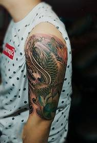 shoulder Japanese tattoo squid tattoo