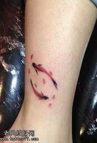 noga crtež slikanje lignje tetovaža uzorak