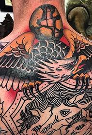 Back Eagle Tattoo Pattern