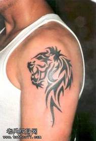 arm lion tattoo pattern