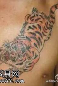 classic tiger tattoo pattern