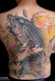qaabka dibedda madow oo dhan oo loo yaqaan 'tattoo squid tattoo'