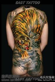 Tiger Tattoo Patroon Grafiese betekenis en aandag
