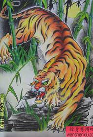 Wzór tatuażu tygrysiego