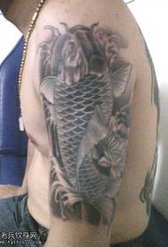 arm squid half tattoo pattern