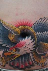 brucho maľované tetovanie vzor orla