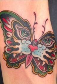 Tiger-Avatar besteet aus Flilleken Butterfly Tattoo Muster