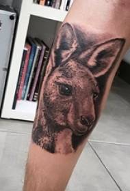 Baile ცხოველთა tattoo მრავალფეროვნება მარტივი ხაზის tattoo შავი Baile ცხოველთა ტატულის ნიმუში