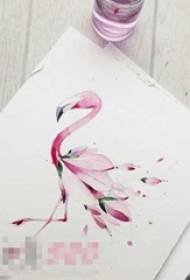 beautiful painting skills plant material flowers and Xianhe Tattoo Manuscript