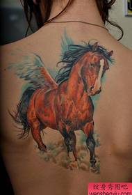dopu à a parte posteriore un mudellu di tatuaggi Pegasus