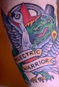 farve dyr tatovering mønster