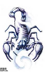 model de tatuaj scorpion manuscris