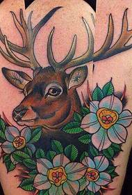 personality totem tattoo of various animal combinations
