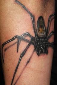 arm write real horror spider tattoo pattern