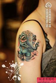 arm séiss Pop Elefant Tattoo Muster
