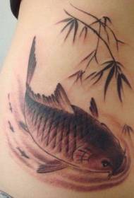 bläckfisk tatuering mönster: midja bläckmålning bläckfisk tatuering mönster