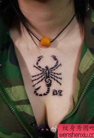 ຮູບແບບ tattoo scorpion: ຮູບແຕ້ມຮູບ ໜ້າ ເອິກ ໜ້າ ເອິກຮູບພາບຂອງຫອຍທະເລຮູບ 131624- ຮູບແຕ້ມສັກກະໂປງ Tweezers ຮູບແບບ: Back Totem Tweezers Tattoo Pattern Tattoo ຮູບພາບ