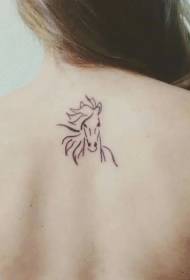tetovaža konj galopirajući konj tetovaža uzorak 131916-Tattoo životinja rukopis raznolika jednostavna linija tetovaža skica skica životinja rukopis tetovaža