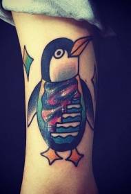 penguin tattoo illustration Awkward penguin tattoo illustration