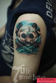 'n Panda Tattoo Patroon van die Arm Pop Classic
