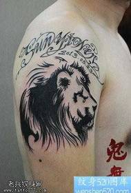 modello di tatuaggio totem leone