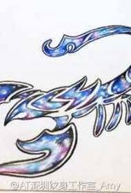 Kleur Starry dobbelstenen tattoo patroon