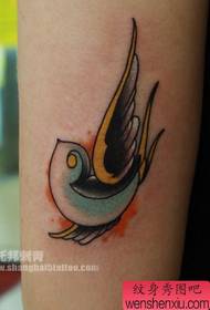 dívky paže barevný malý vlaštovka tetování vzor