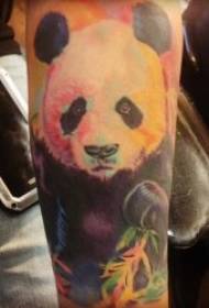 Panda tetovanie postava s rôznymi roztomilé a kreatívne vzory panda tetovanie
