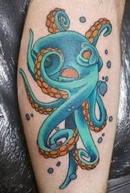 izinhlobo ezahlukene ezinhle ze-octopus nemidwebo ye-anchor tattoo