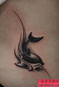 krása pasu roztomilý malý delfín tetování vzor