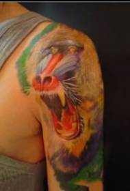 realistic realistic set of Vajra orangutan tattoo pictures