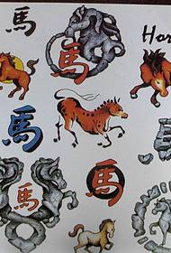 zestaw spersonalizowanych zdjęć tatuażu zodiaku