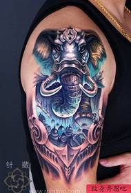 arm domineering Cool elephant tattoo pattern