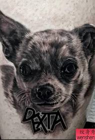 recommended a puppy portrait tattoo pattern