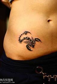 abdominal super personality scorpion totem tattoo pattern