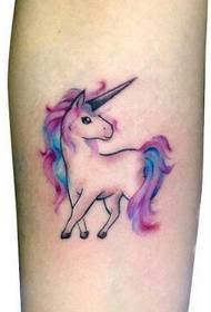 mekhoa e mengata e metle ea tattoo ea Unicorn