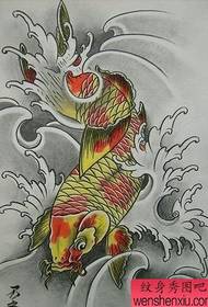 squid tattoo pattern: Color squid tattoo pattern tattoo picture