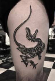 мали диносаурус тетоважа 9 Цртани стил мали диносаурус тетоважа слика