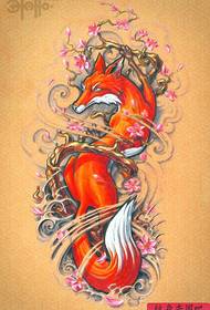 a popular cool fox tattoo manuscript