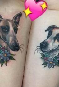 цветни татуировки на татуировки на различни части от модели на татуировки на животни