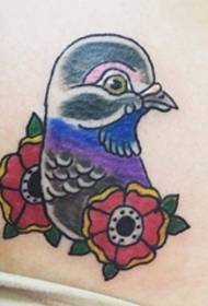 boja golub tetovaža biljka tetovaža materijal životinja obrazac tetovaža slika