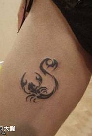 ຮູບແບບ tattoo scorpion totem