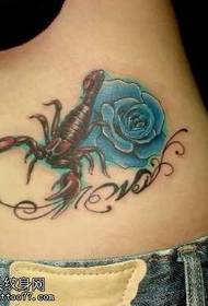 model de tatuaj scorpion culoare culoare talie