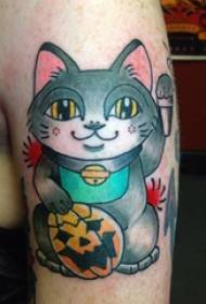 variedade de tatuagem de gatinho de padrão de tatuagem de gatinho fofo pintado