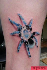 папулярны каляровы малюнак татуіроўкі павука